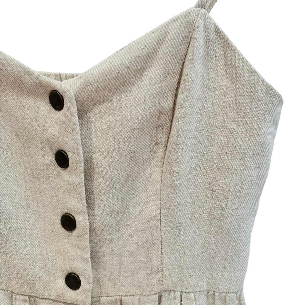Urban Outfitters COPE Linen Blend Dress in a Natural Color sz XS - Picture 8 of 13